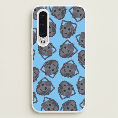 Cyberman Pattern  - Doctor Who Phone Case for Huawei P30