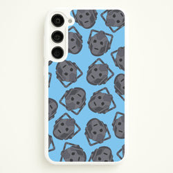 Cyberman Pattern  - Doctor Who Phone Case for Galaxy S23 Plus