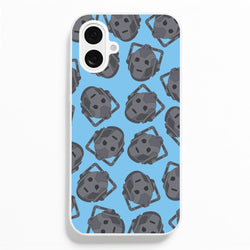 Cyberman Pattern  - Doctor Who Phone Case for iPhone 16 Plus