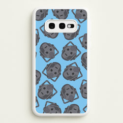 Cyberman Pattern  - Doctor Who Phone Case for Galaxy S10e
