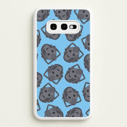 Cyberman Pattern  - Doctor Who Phone Case for Galaxy S10e