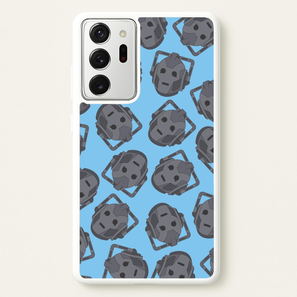 Cyberman Pattern  - Doctor Who Phone Case for Galaxy Note 20 Ultra