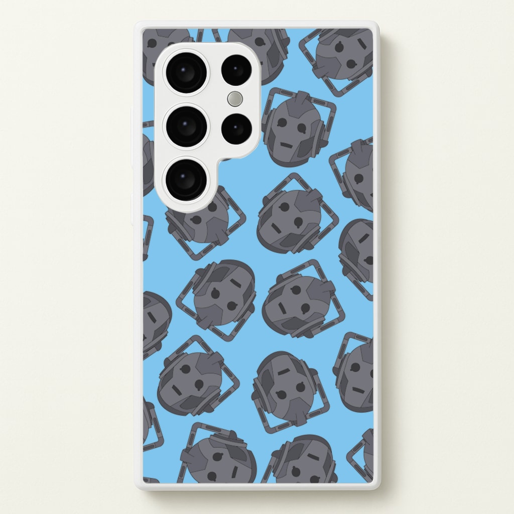 Cyberman Pattern  - Doctor Who Phone Case for Galaxy S24 Ultra