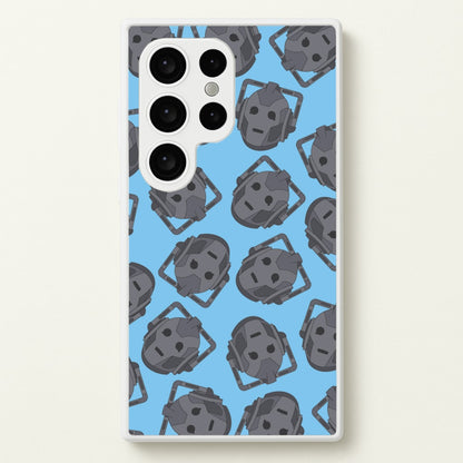 Cyberman Pattern  - Doctor Who Phone Case for Galaxy S24 Ultra