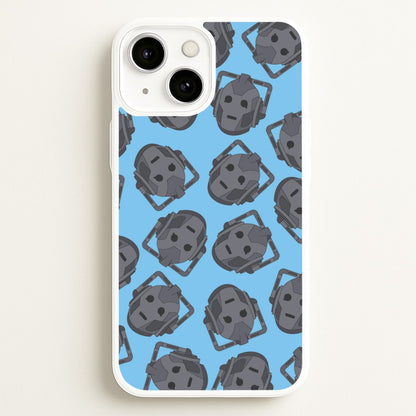 Cyberman Pattern  - Doctor Who Phone Case for iPhone 13 Mini