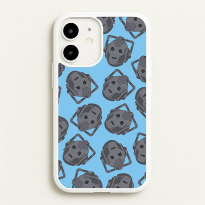 Cyberman Pattern  - Doctor Who Phone Case for iPhone 12 / 12 Pro