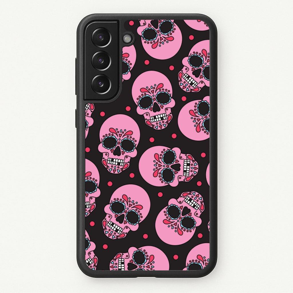 Pattern 1  - Day Of The Dead Phone Case for Galaxy S21FE