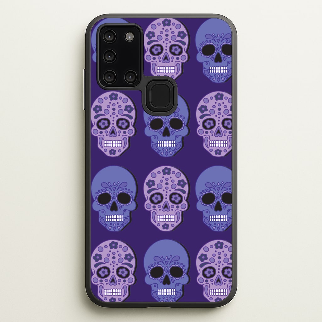 Pattern 3  - Day Of The Dead Phone Case for Galaxy A21s
