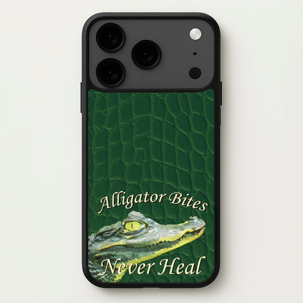 Alligator Bites Never Heal Phone Case for iPhone 17 Pro