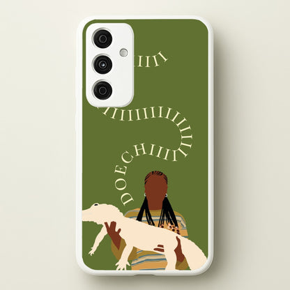 Rapper Holding Alligator  - Doechii Phone Case for Galaxy A55