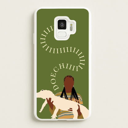 Rapper Holding Alligator  - Doechii Phone Case for Galaxy S9