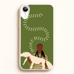 Rapper Holding Alligator  - Doechii Phone Case for iPhone XR