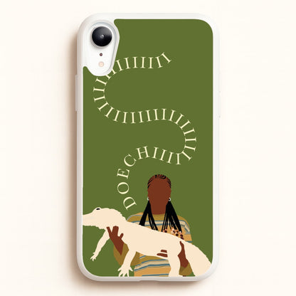 Rapper Holding Alligator  - Doechii Phone Case for iPhone XR