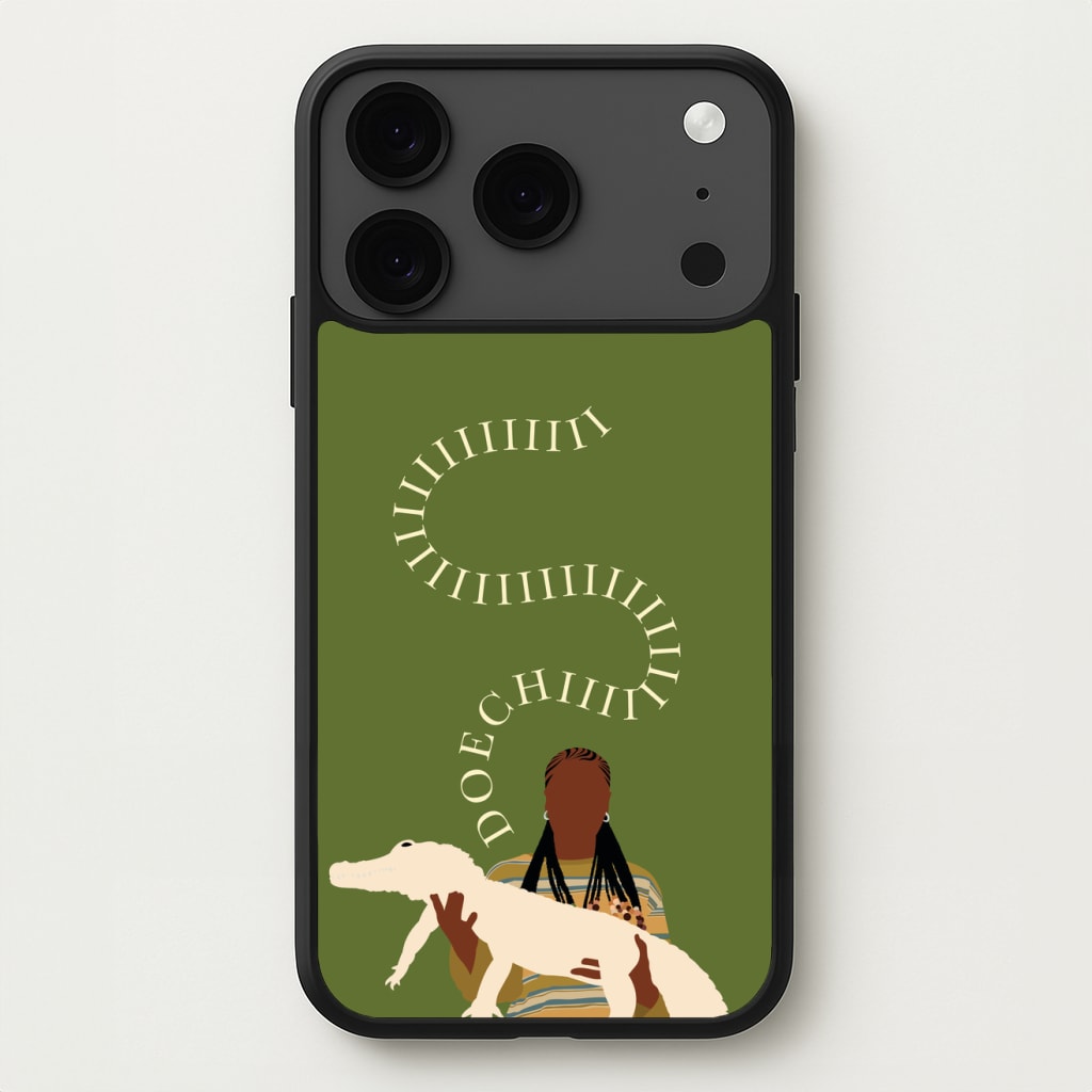 Rapper Holding Alligator Phone Case for iPhone 17 Pro Max