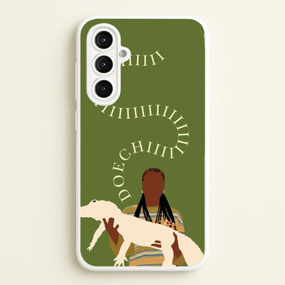 Rapper Holding Alligator  - Doechii Phone Case for Galaxy A16