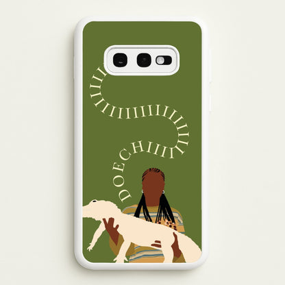 Rapper Holding Alligator  - Doechii Phone Case for Galaxy S10e