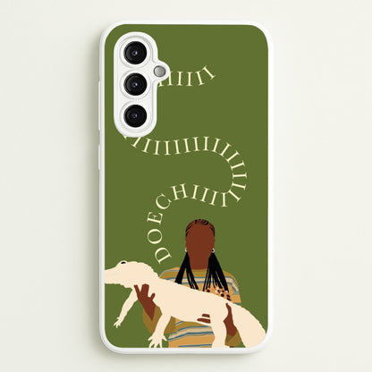 Rapper Holding Alligator  - Doechii Phone Case for Galaxy A14