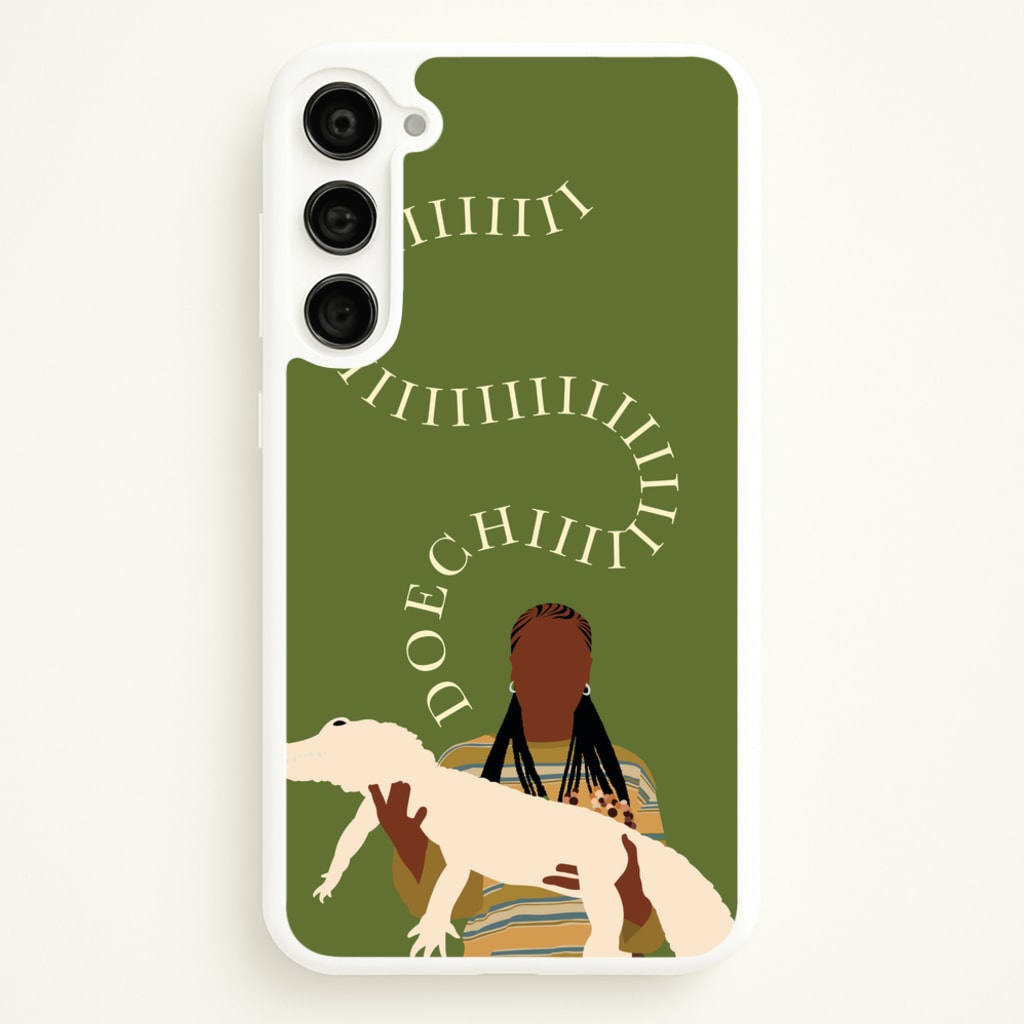 Rapper Holding Alligator  - Doechii Phone Case for Galaxy S23