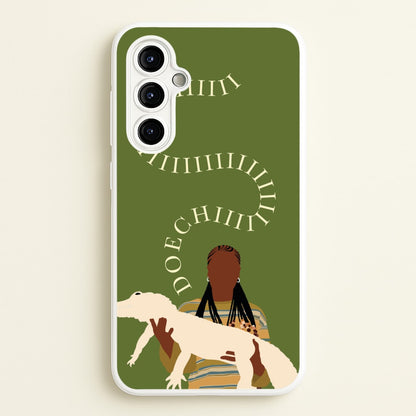 Rapper Holding Alligator  - Doechii Phone Case for Galaxy A54