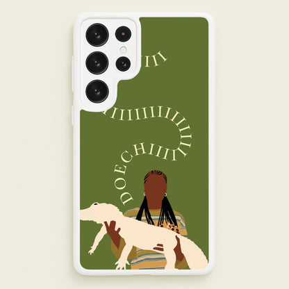 Rapper Holding Alligator  - Doechii Phone Case for Galaxy S22 Ultra