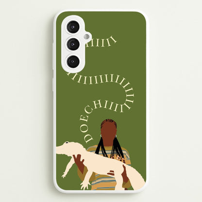 Rapper Holding Alligator  - Doechii Phone Case for Galaxy S23FE