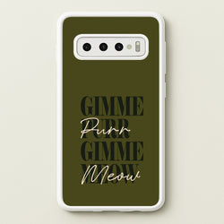 Gimme Purr, Gimme Meow  - Doechii Phone Case for Galaxy S10