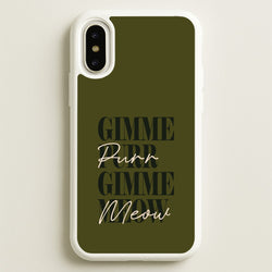 Gimme Purr, Gimme Meow  - Doechii Phone Case for iPhone X / XS