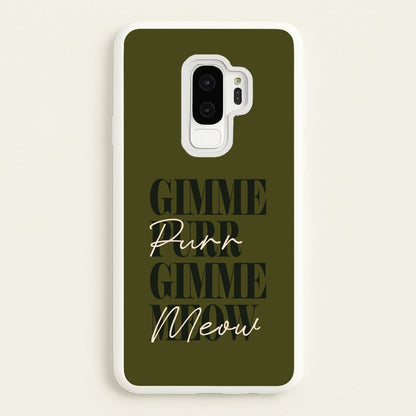 Gimme Purr, Gimme Meow  - Doechii Phone Case for Galaxy S9 Plus