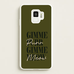 Gimme Purr, Gimme Meow  - Doechii Phone Case for Galaxy S9