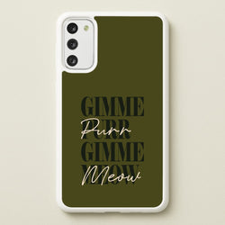 Gimme Purr, Gimme Meow  - Doechii Phone Case for Galaxy S20