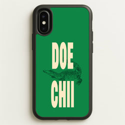 Rapper Alligator Print  - Doechii Phone Case for iPhone X / XS