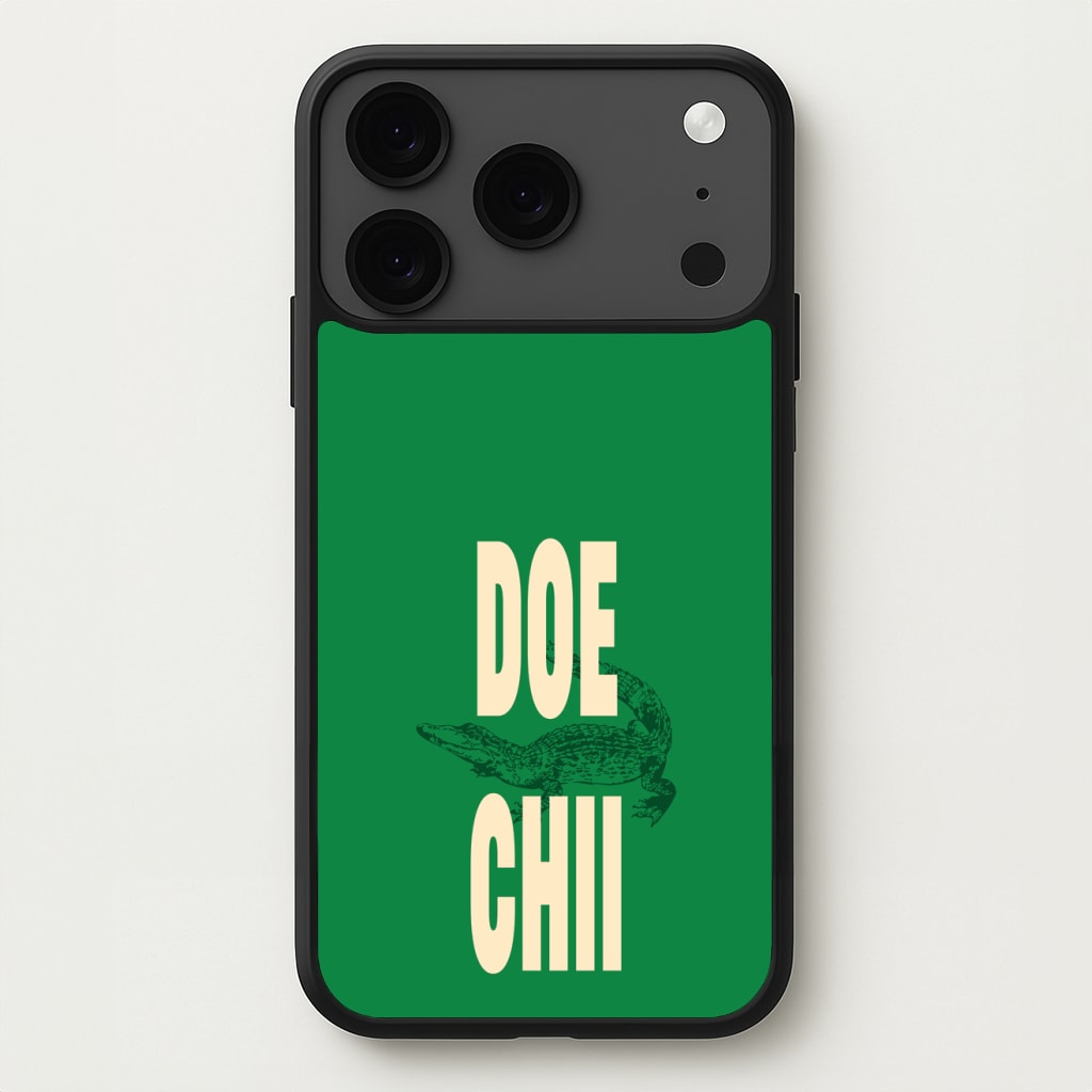 Rapper Alligator Print Phone Case for iPhone 17 Pro Max