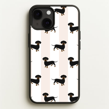 Striped Dachshund - Dog Pattern  - Dog Patterned Phone Case for iPhone 13