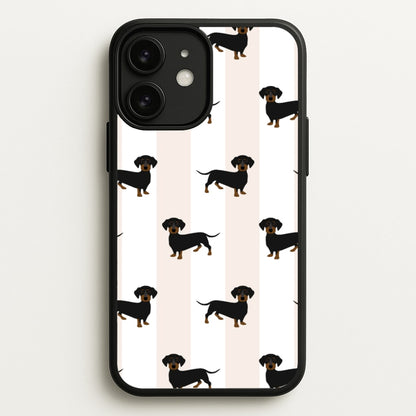 Striped Dachshund - Dog Pattern  - Dog Patterned Phone Case for iPhone 11