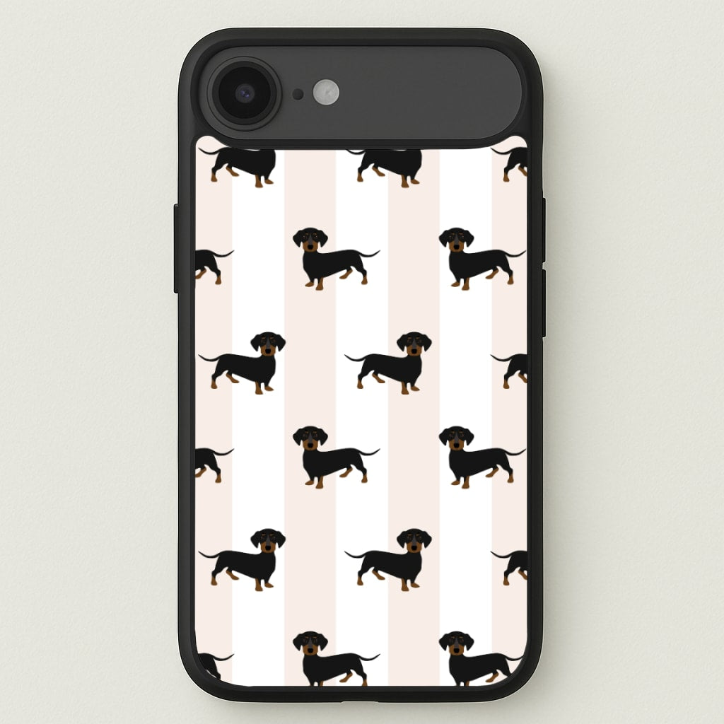 Striped Dachshund - Dog Pattern Phone Case for iPhone 17 Air