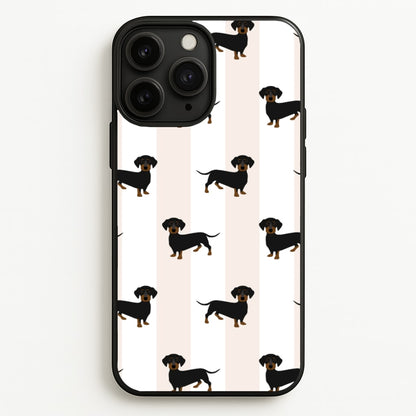 Striped Dachshund - Dog Pattern  - Dog Patterned Phone Case for iPhone 11 Pro