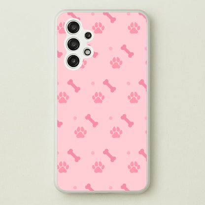 Dog And Paw - Dog Pattern  - Dog Patterned Phone Case for Galaxy A13