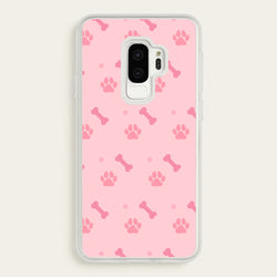 Dog And Paw - Dog Pattern  - Dog Patterned Phone Case for Galaxy S9 Plus