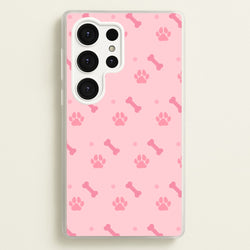 Dog And Paw - Dog Pattern  - Dog Patterned Phone Case for Galaxy S25 Ultra