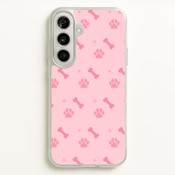 Dog And Paw - Dog Pattern  - Dog Patterned Phone Case for Galaxy A56