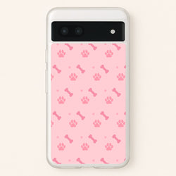 Dog And Paw - Dog Pattern  - Dog Patterned Phone Case for Google Pixel 7a