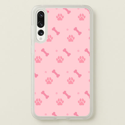 Dog And Paw - Dog Pattern  - Dog Patterned Phone Case for Huawei P20 Pro