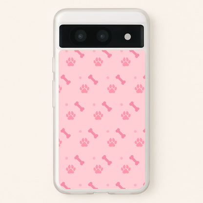 Dog And Paw - Dog Pattern  - Dog Patterned Phone Case for Google Pixel 8a