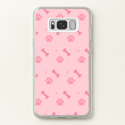 Dog And Paw - Dog Pattern  - Dog Patterned Phone Case for Galaxy S8