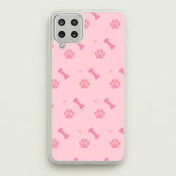 Dog And Paw - Dog Pattern  - Dog Patterned Phone Case for Galaxy A12