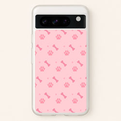 Dog And Paw - Dog Pattern  - Dog Patterned Phone Case for Google Pixel 8 Pro