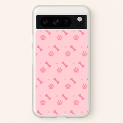 Dog And Paw - Dog Pattern  - Dog Patterned Phone Case for Google Pixel 8 Pro