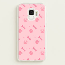 Dog And Paw - Dog Pattern  - Dog Patterned Phone Case for Galaxy S9