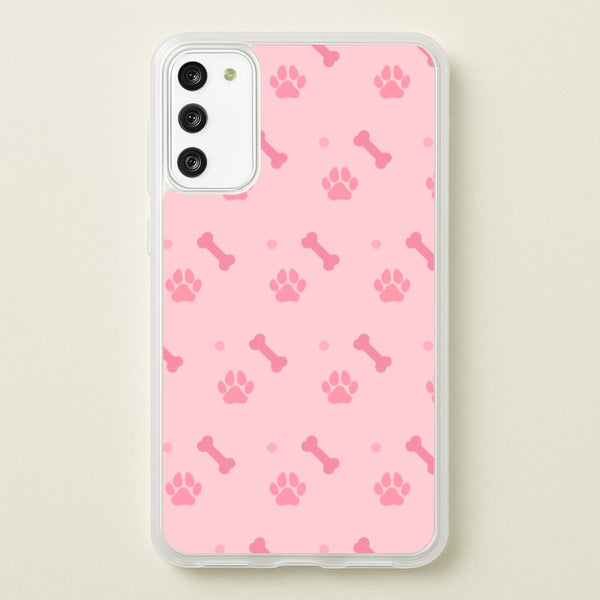 Dog And Paw - Dog Pattern  - Dog Patterned Phone Case for Galaxy S20FE