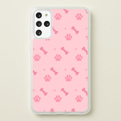 Dog And Paw - Dog Pattern  - Dog Patterned Phone Case for Galaxy S20 Plus